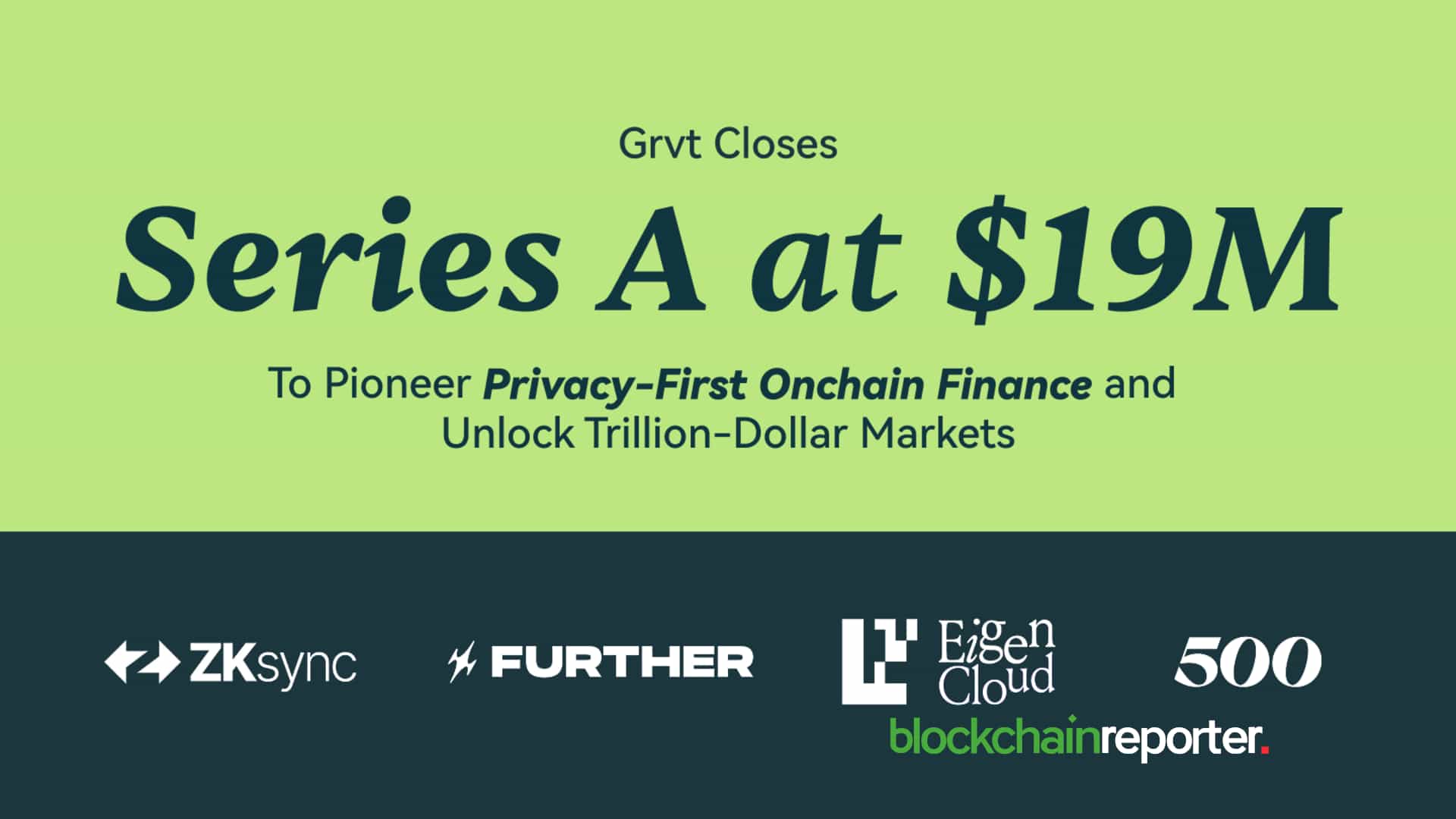 Grvt Raises $19M to Pioneer Privacy-First Onchain Finance and Unlock Trillion-Dollar Markets