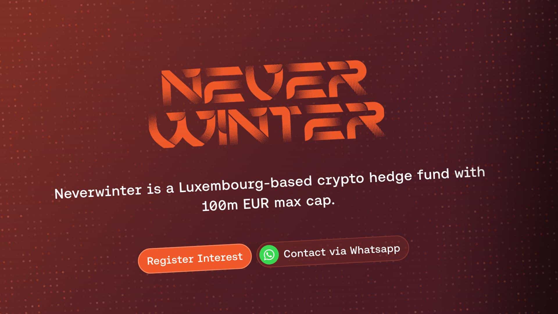 Neverwinter Fund Launches as Premier Global Bitcoin Hedge Fund