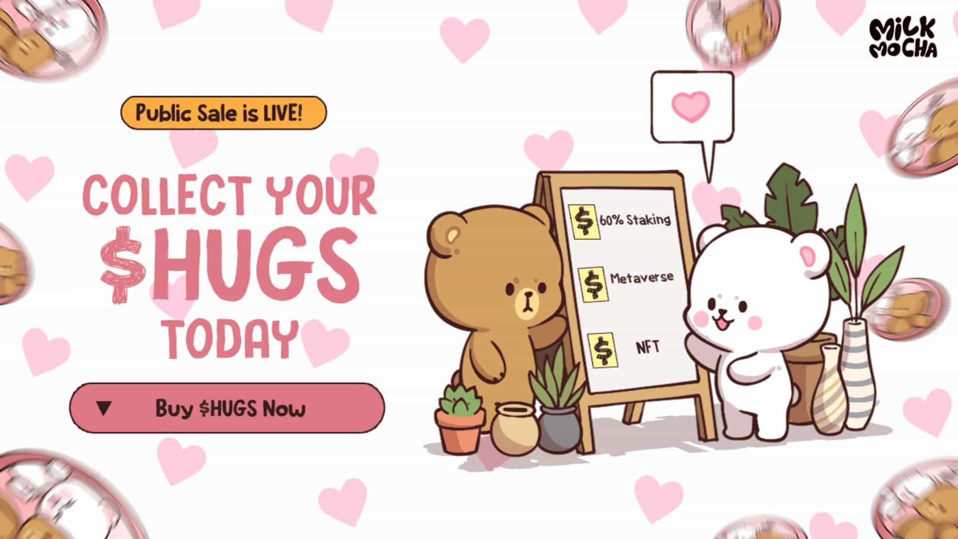 Worldwide Attention Turns to Milk Mocha’s $HUGS Presale for Its Mix of Heart and Crypto Rewards