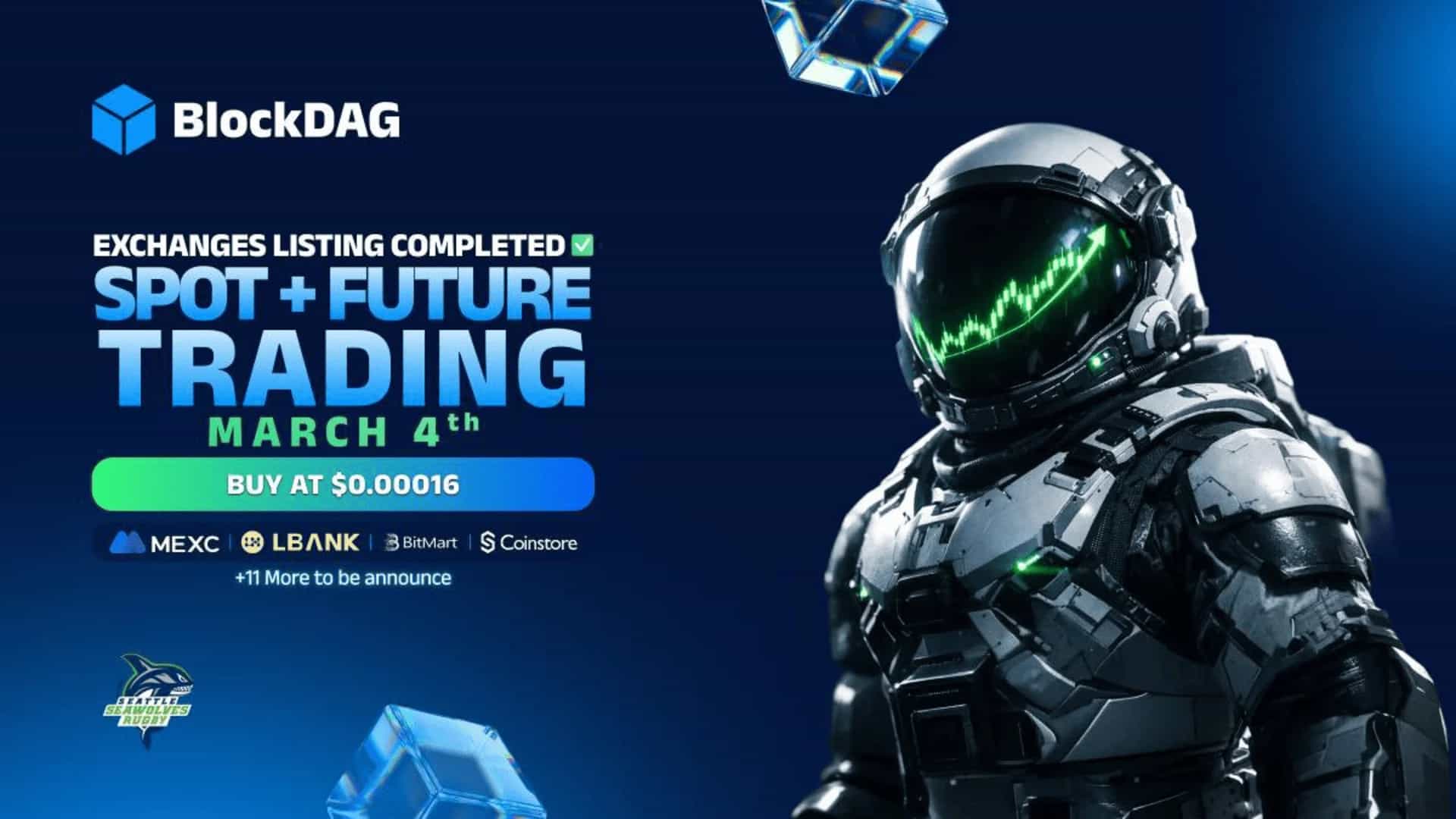 BlockDAG’s $0.00016 Price Point Makes it the Top Crypto to Buy Over Dogecoin & Zcash Before March 4 Trading Begins