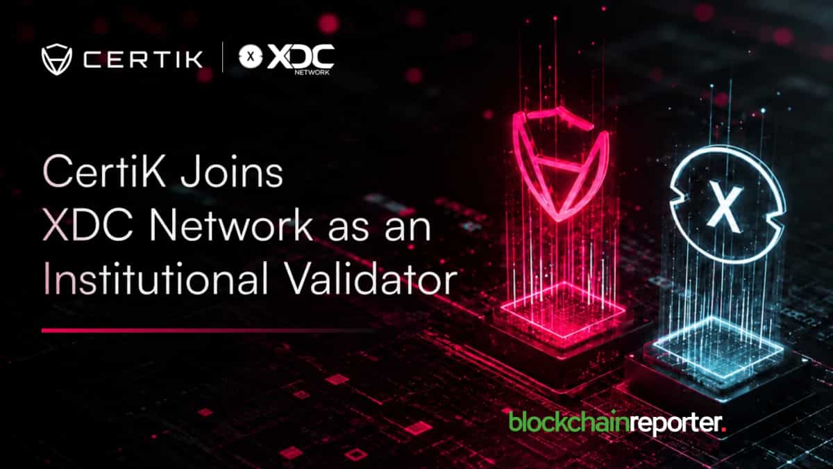 CertiK to Operate Institutional Masternode Validator on XDC Network