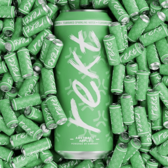 How long will the Rekt Drinks Abstract Apple launch take to sell out globally?