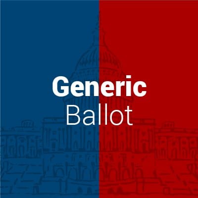 Which party will lead in RCP Congressional generic ballot polling for Aug. 4?