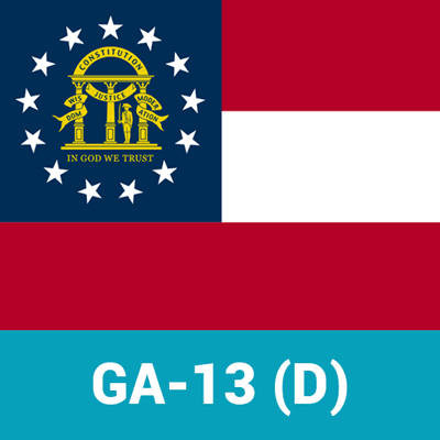 Who will win the Democratic primary for GA-13? (Regular election)