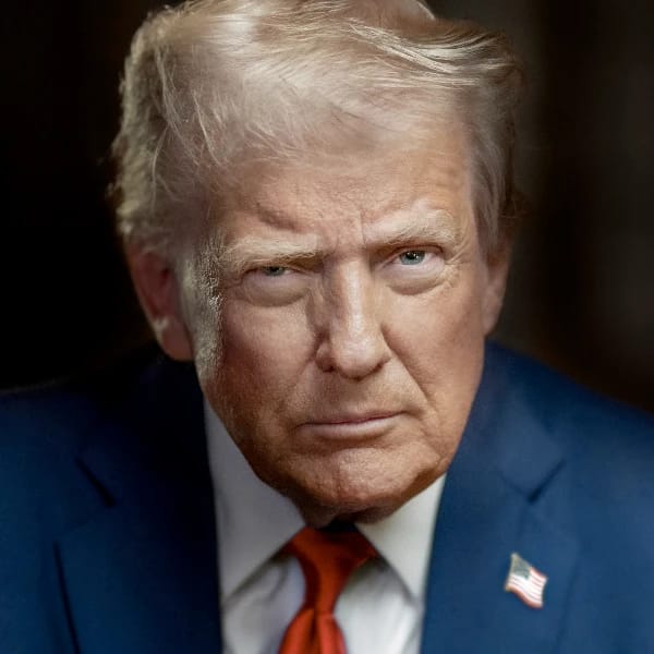 Donald Trump announces departure as President? (Excluding death)