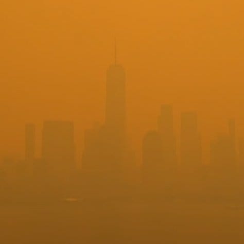 NYC Air Quality Index above 165 on June 8?