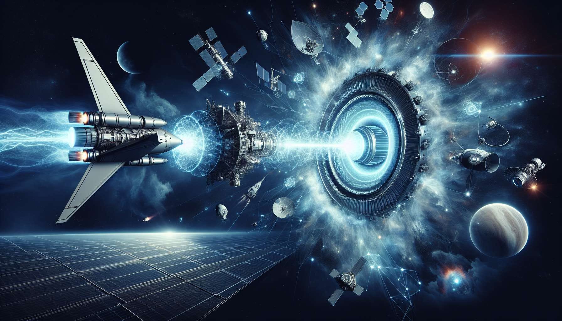 Which space application will first use 1 MWe?