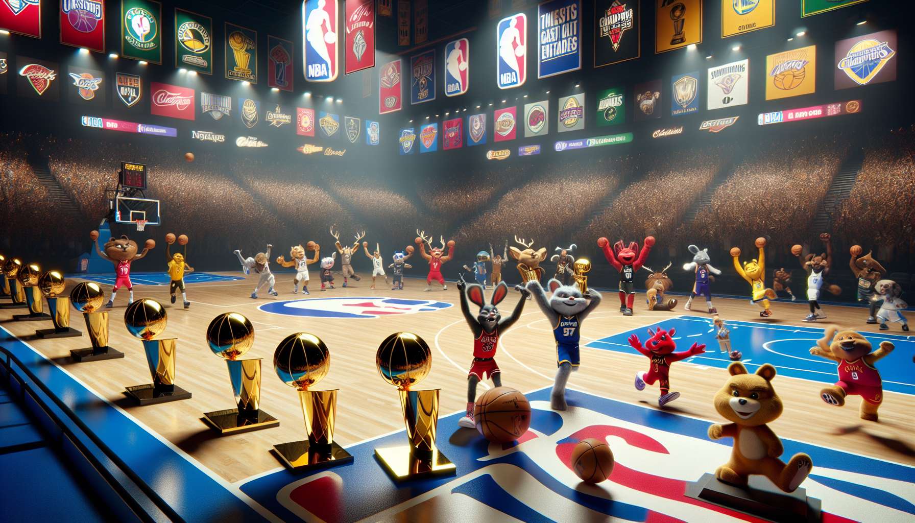 How many NBA championships will each team win in 2025-2034?