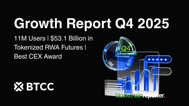 BTCC Wraps 2025 With 11 Million Users, $53.1B in RWA Futures, and Industry Recognition
