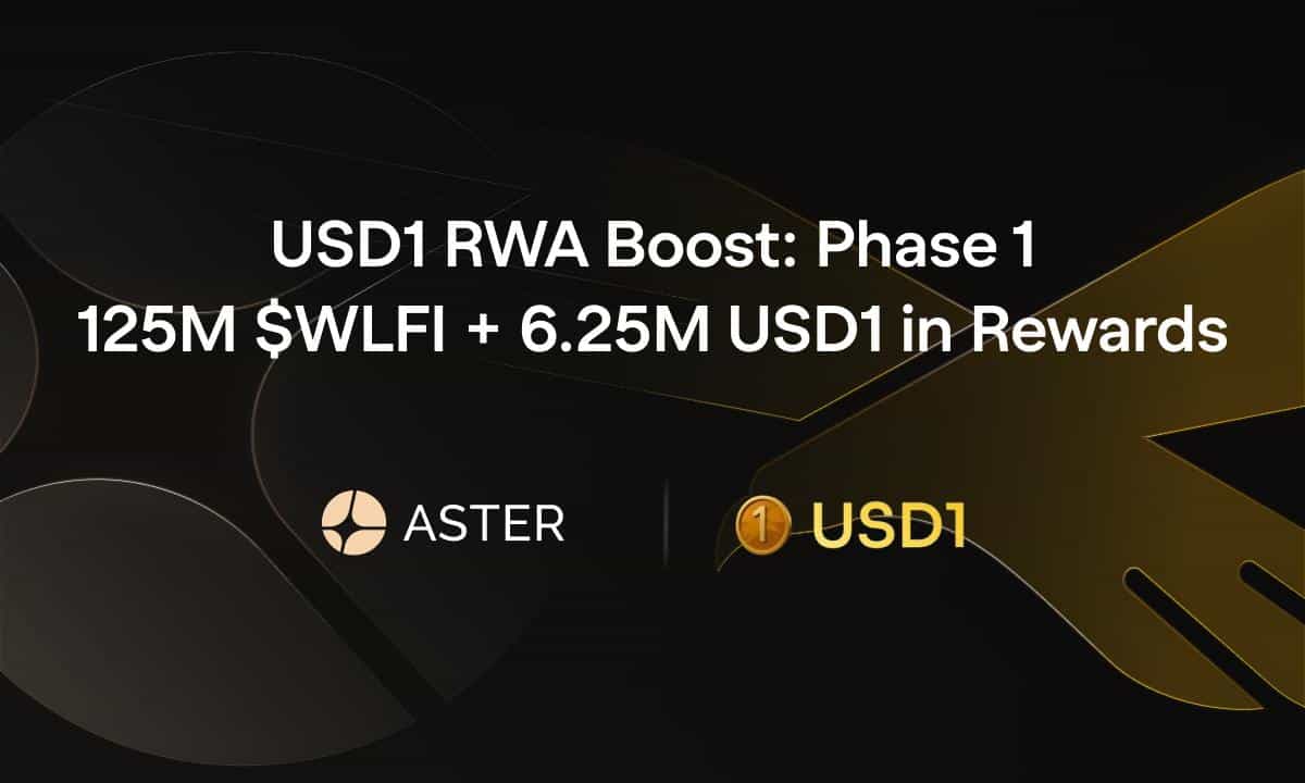Aster and World Liberty Financial Launch USD1 RWA Boost: Phase 1, Offering 125M $WLFI + 6.25M USD1 in Rewards