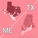 Larger margin of victory: Texas Senate or Maine Senate?