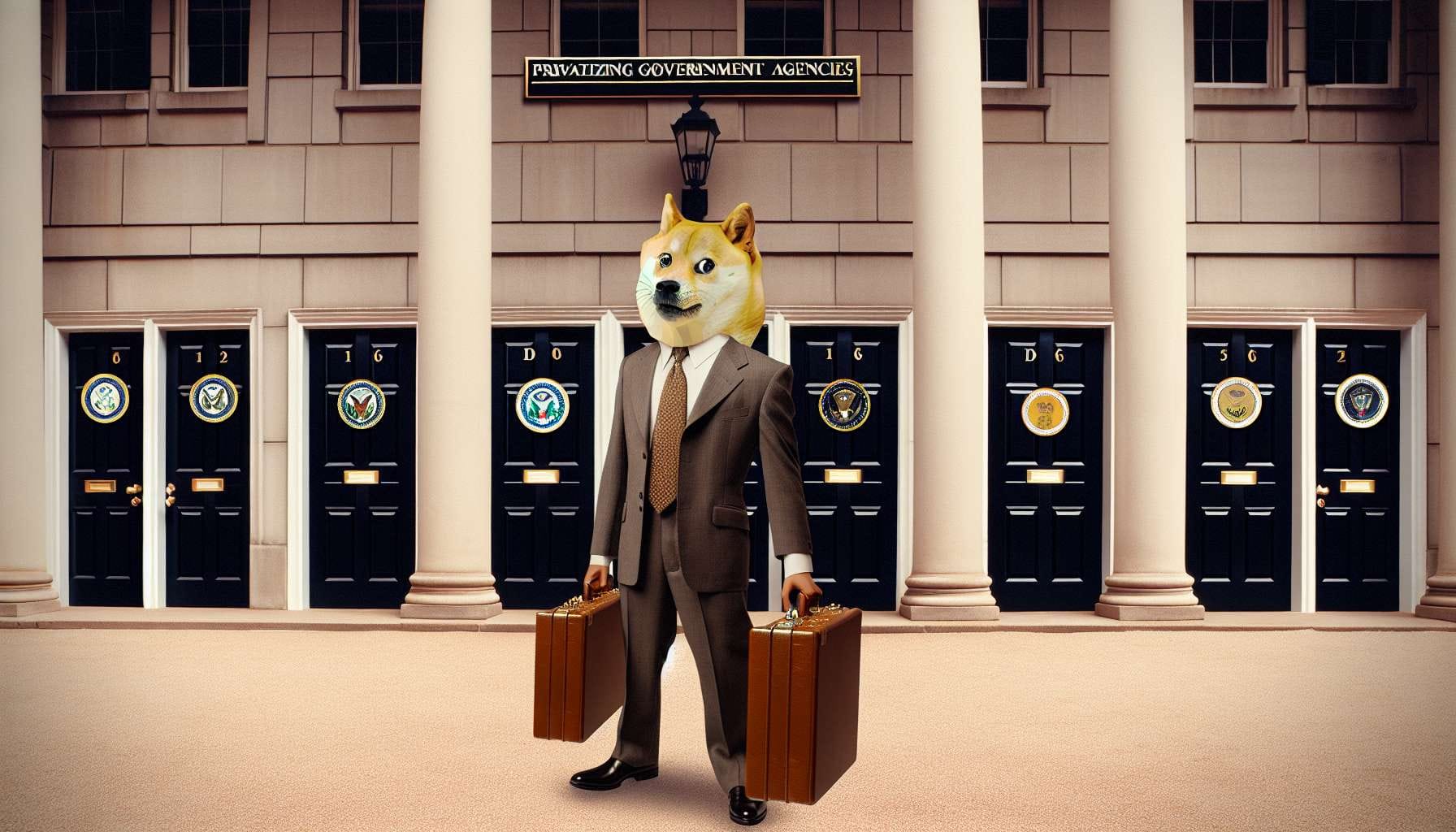 Which government agencies will DOGE announce it seeks to privatize or eliminate?