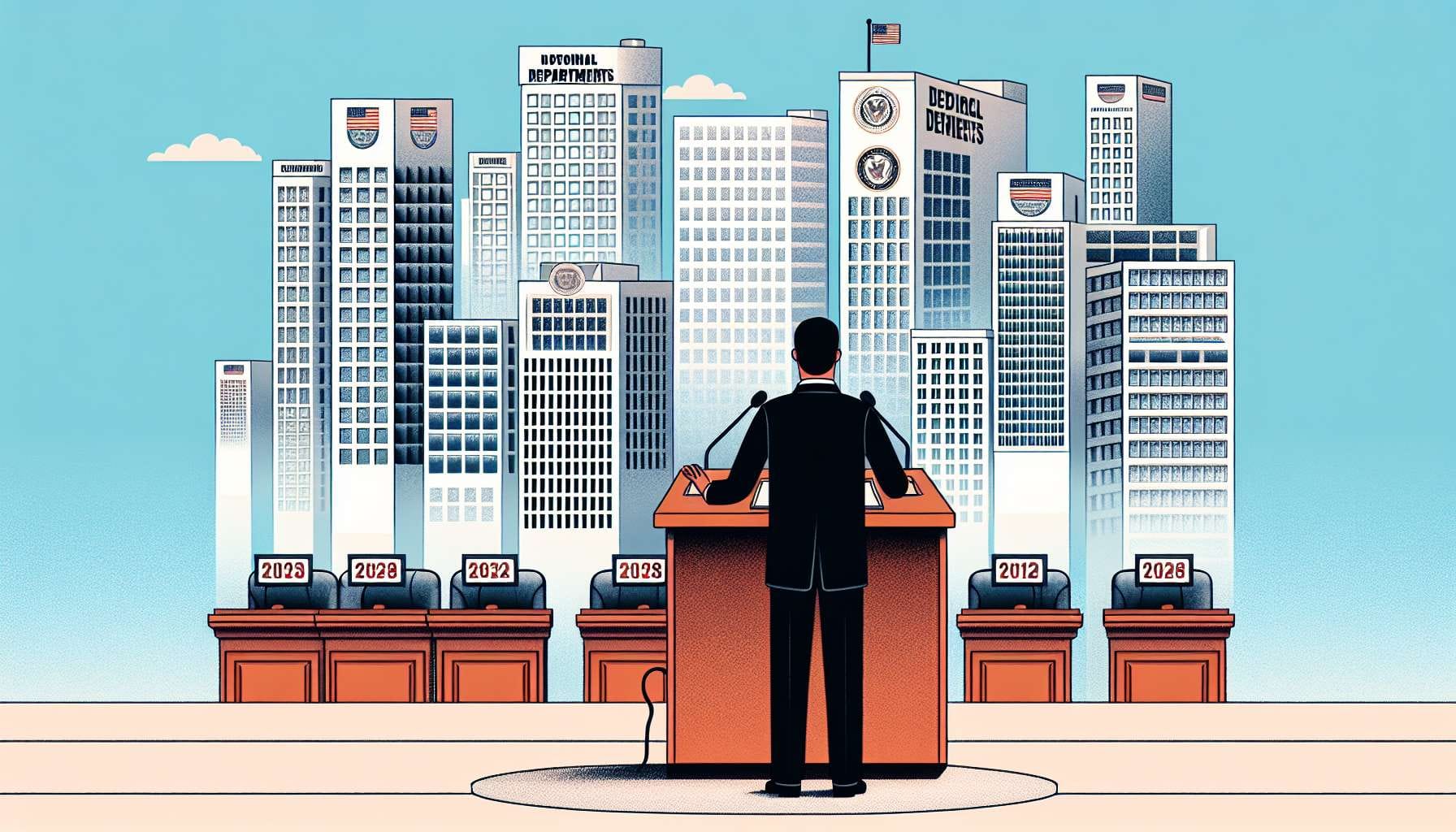 If Trump or other Republican wins in 2024, how many cabinet level departments will be eliminated before the end of 2028?