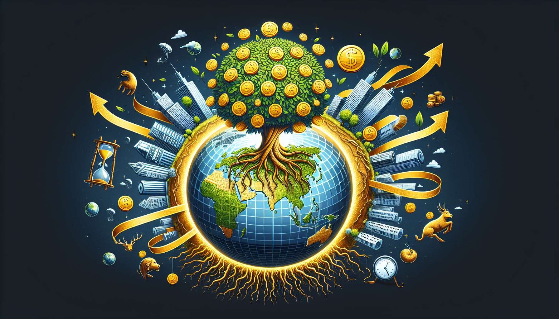 Will the world economy grow by more than 10000% in a single year before the year X?